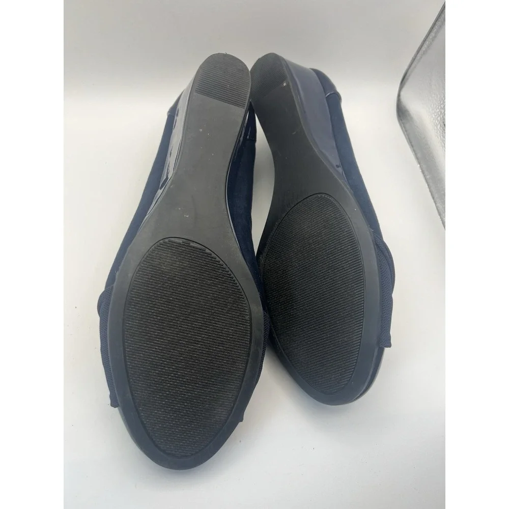 Jones New York Women's Preslee Round Toe Wedge Pumps-Navy-8.5M